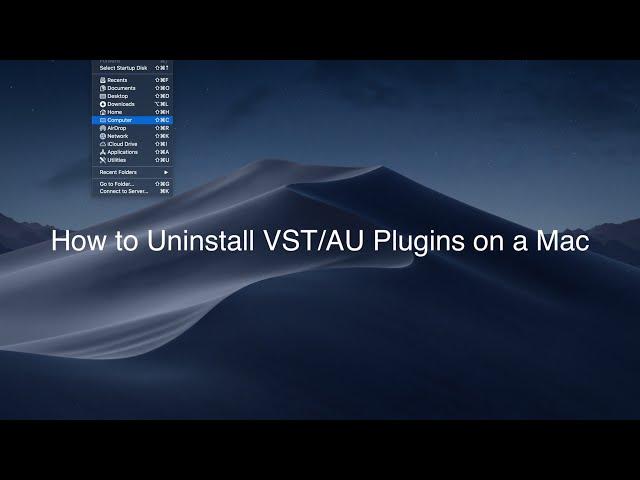 How to Uninstall VST/AU Plugins on a Mac