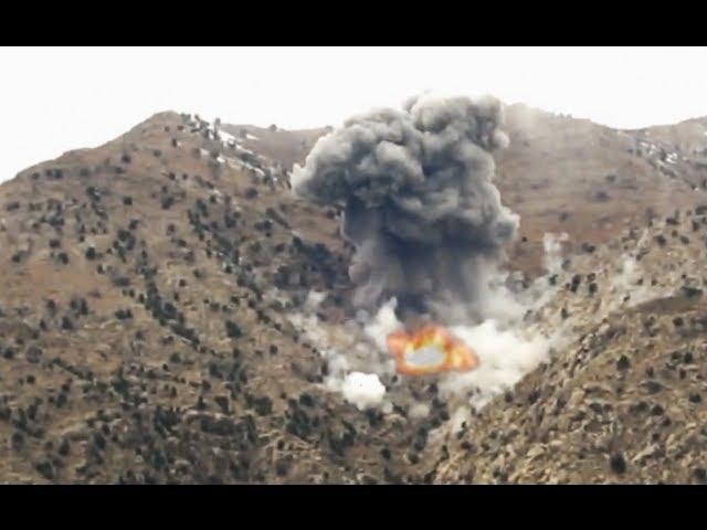 Mortar and JDAM Strike on Taliban Position