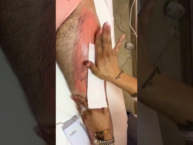 The Most Satisfying Leg Waxing Experience Ever #shorts #viral #ytsshorts #waxing