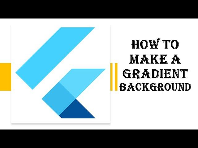 Flutter how to add a gradient background