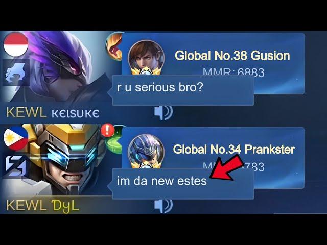 WHEN GLOBAL GUSION MET PRANKSTER JOHNSON IN RANK!! (They didn't expect this)