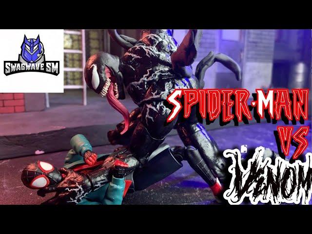 Spider-Man Stop Motion- Spiderman vs Venom [Miles Morales Stop Motion] (SpiderVerse Prelude)