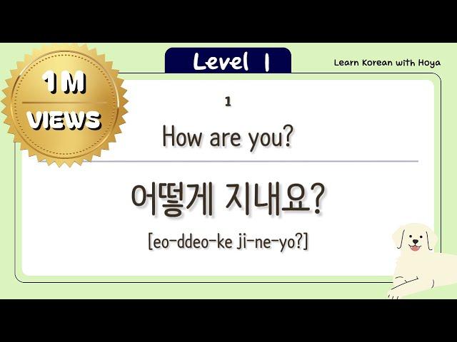 100 Must-know Korean phrases for absolute beginners (formal) - learn korean, korean podcast