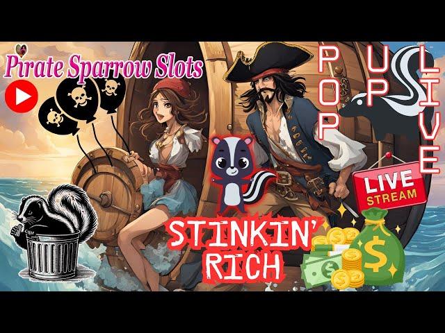 Pirate Sparrow Slots is live! Skunks Gone Wild on Stinkin Rich by IGT #WinStar