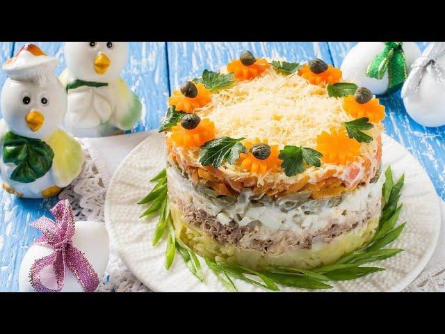 ОЛМАЛИ САЛАТ ЯНГИ РЕЦЕПТ!САЛАТ С ЯБЛОКАМИ ОЧЕНЬ ВКУСНО  НА НОВЫЙ 2022 ГОД