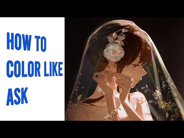 ASK(askziye) Art style analysis | How to make desaturated colors look vibrant