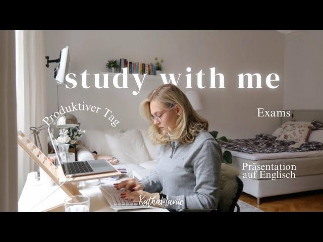 study with me: ein produktiver Lerntag, exams, präsentation