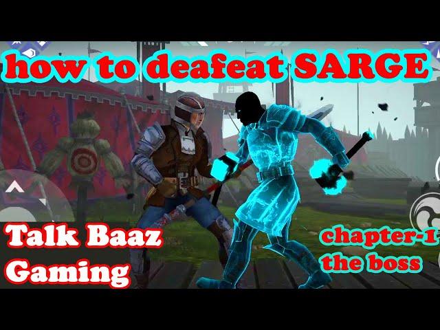 How to defeat SARGE | Shadow Fight 3 Final boss|TALKBAAZ Gmaing