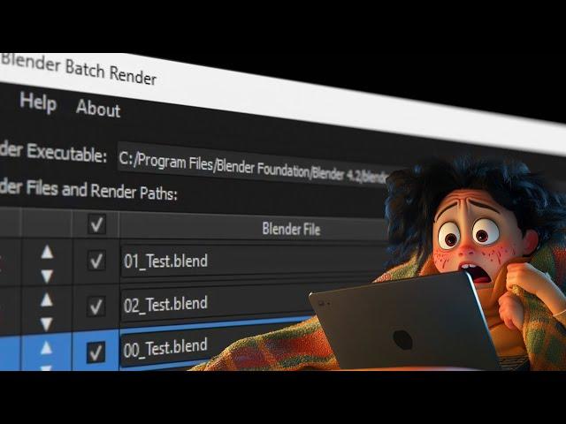 Render multiple .blends at once