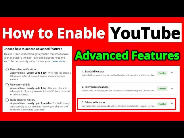 How To Enable YouTube Advanced Features Bangla Tutorial | Choose How To Access Advanced Features