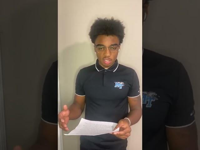 Commemorative Speech - Blake Barker