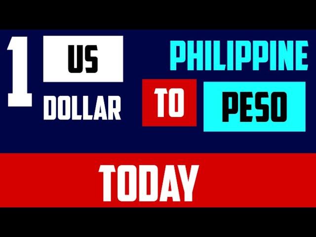 1 USD to PHP - Convert US Dollars to Philippine Pesos