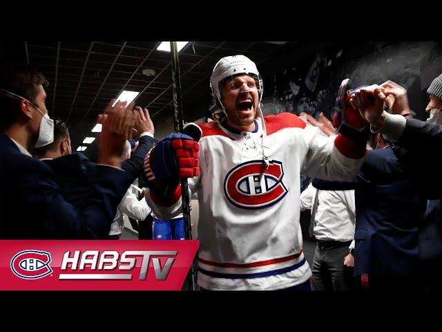 Habs celebrate series win in Toronto