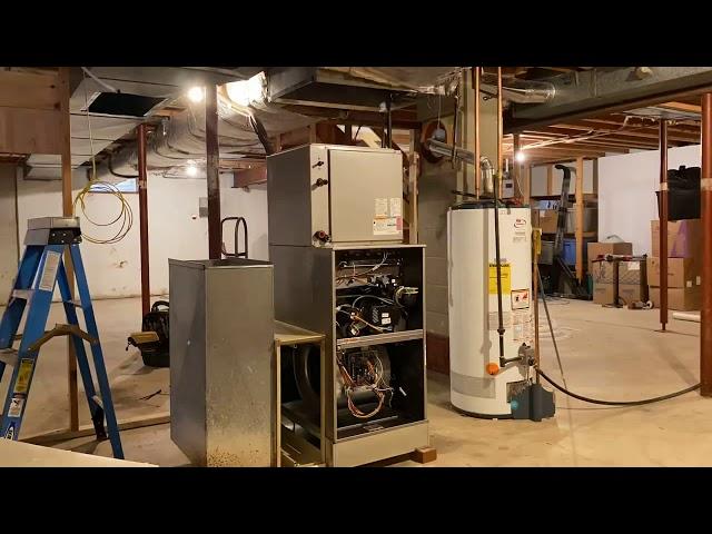 Carrier Infinity Furnace installation ...start to finish