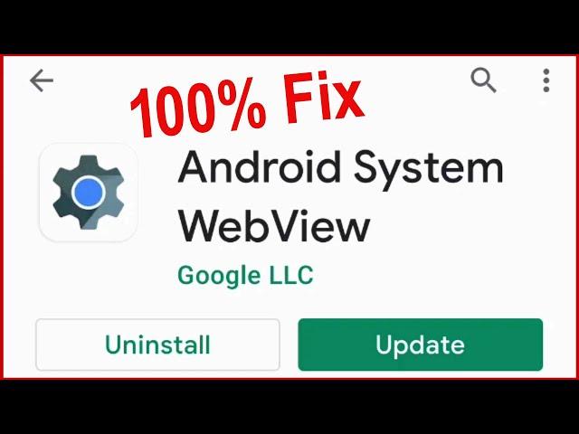 Solved Android System WebView update problem | Android System Webview Update nahi ho raha hai