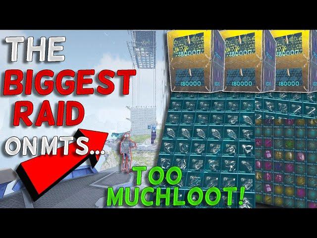 The Biggest Raid On MTS!!! (The Richest Alpha Tribe!) ARK MTS Chapter 2