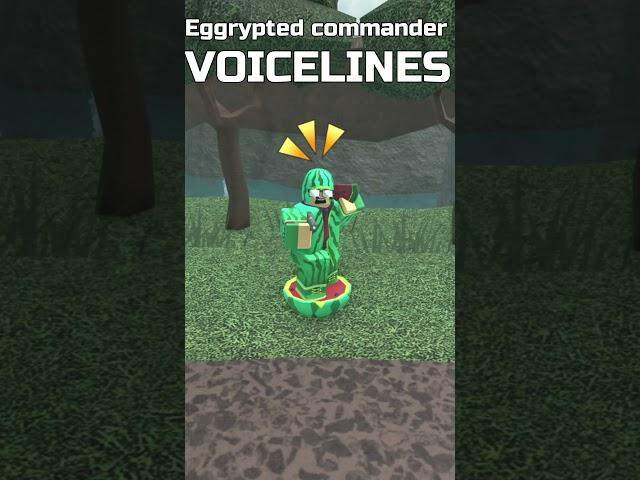 All Eggrypted Commander Voicelines TDS #shorts