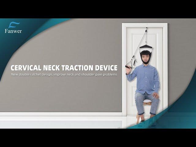Cervical Neck Traction Device, Double Ratchet Neck Relief Devices Easy to Use Portable