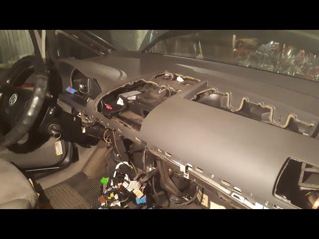 Снятие торпеды и замена радиатора отопителя Volkswagen Sharan