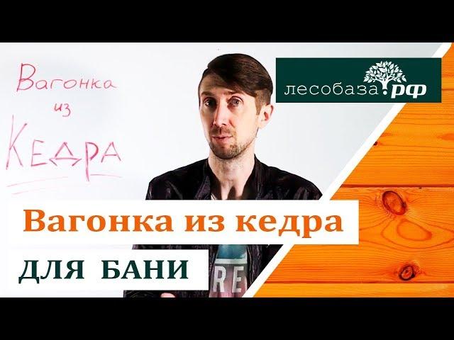 Почему вагонка из кедра хороша для бани