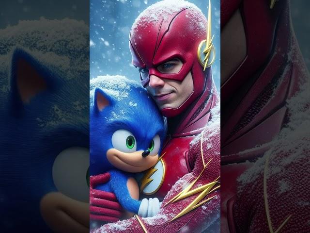 the flash and sonic the hedgehog VS superman VS fox monsters battle