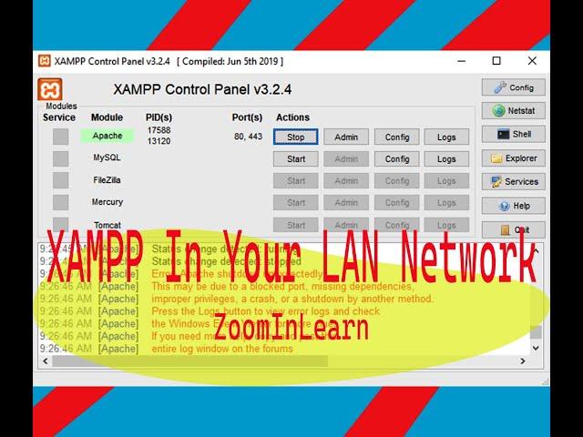 Config XAMPP To Run Web Server in LAN network