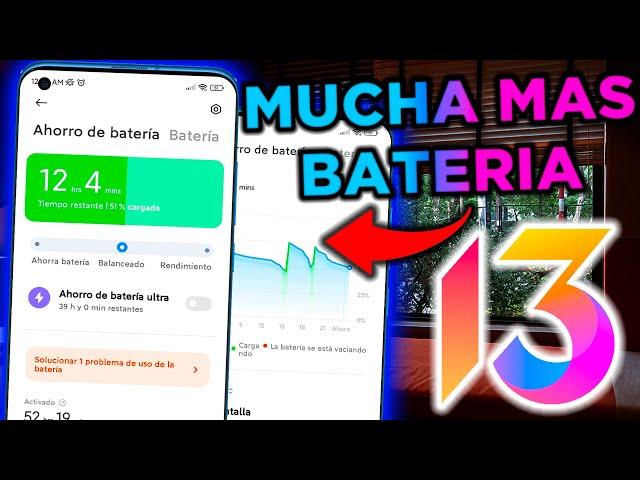 ►Como AHORRAR BATERIAen Xiaomi MIUI 13 // La GUIA MAS COMPLETA en este 2022!!! (+12 AJUSTES)