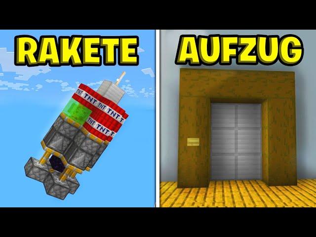 10 einfache REDSTONE IDEEN für deine MINECRAFT Welt