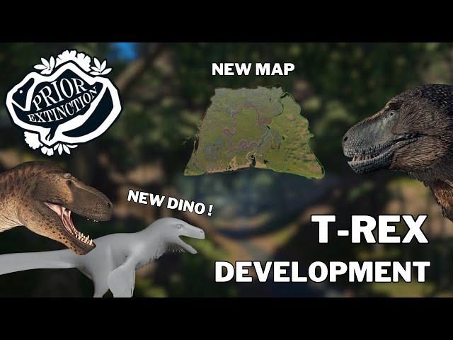 Prior Extinction updates And development | New Utah raptor T-rex skin and lowland map and I'm happy!