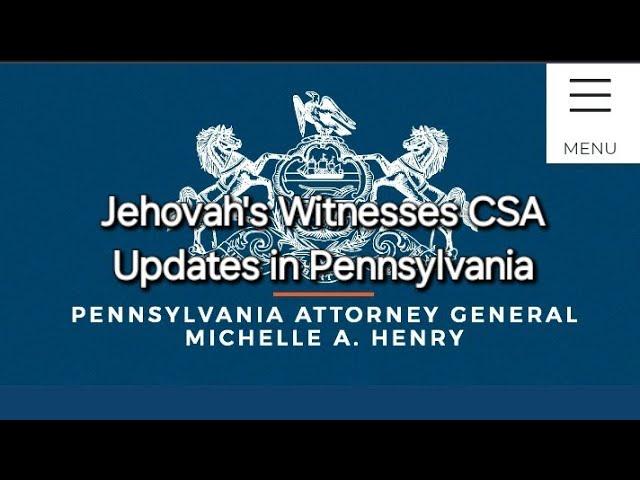 Jehovah's Witnesses: CSA UPDATE IN PA: JW ELDERS, GROW A PAIR!!! 