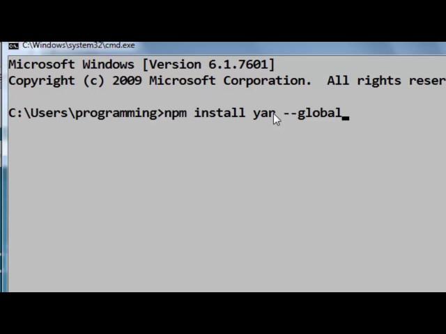 How to install Yarn package manager for your code