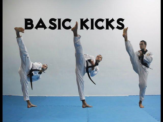 Basic kicks in taekwondo