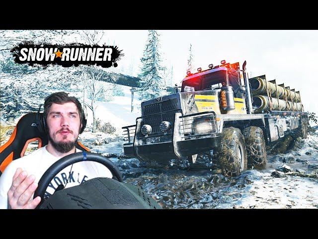 SnowRunner - ПРОХОЖДЕНИЕ  (SpinTires, MudRunner) SnowRunner ОБЗОР + РУЛЬ