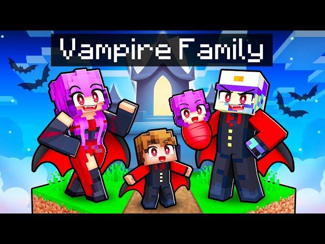 Having a VAMPIRE FAMILY in Minecraft!