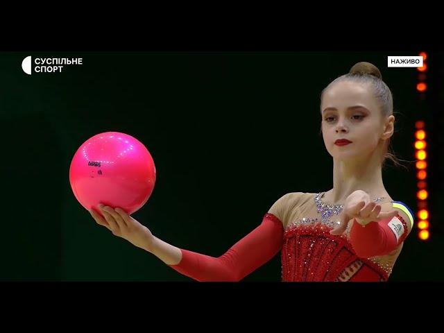 Taisiia Onofriichuk Ball AA 33,700 - European Championships Budapest 2024