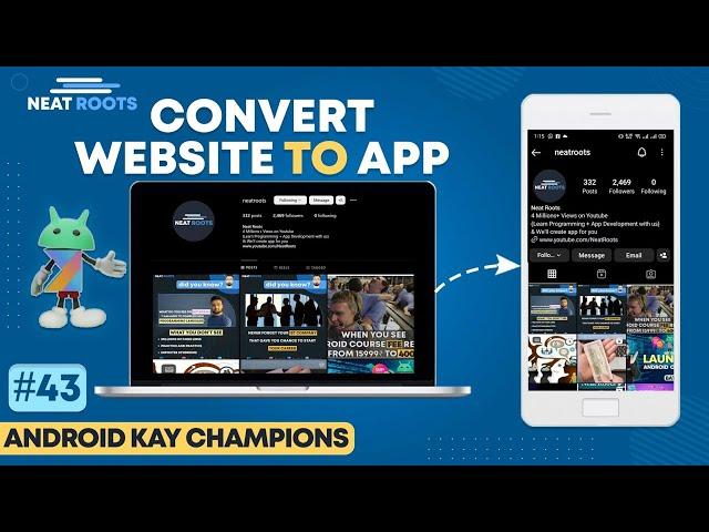 Convert Website into Android App - Web View Online