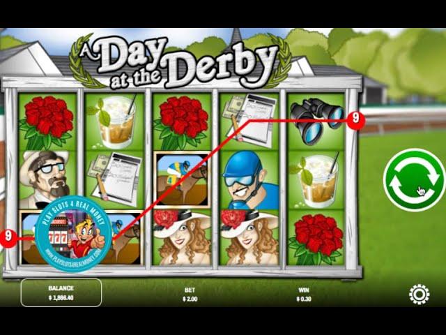  WATCH 'A DAY AT THE DERBY' SLOT MACHINE GAMEPLAY  BY RIVAL GAMING   PLAYSLOTS4REALMONEY.COM