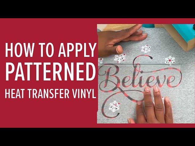 How to Apply Patterned Heat Transfer Vinyl