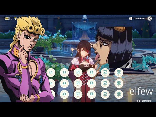 Giorno's Theme Windsong Lyre Golden Wind [Genshin Impact]