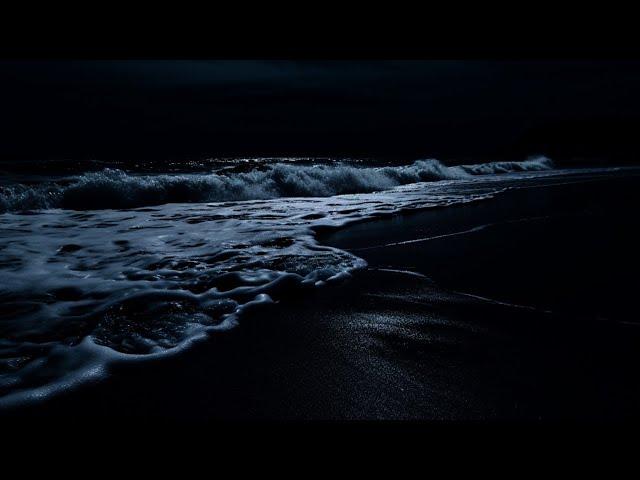 Ocean Sounds For Deep Sleeping With A Dark Screen And Rolling Waves