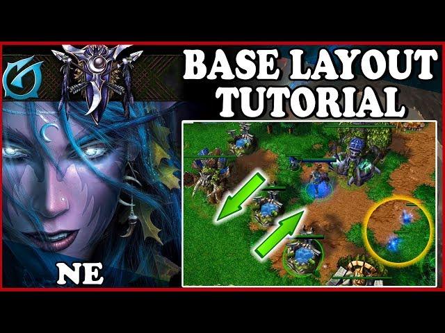 Grubby | Warcraft 3 TFT | 1.30 | NIGHT ELF Base Layout TUTORIAL