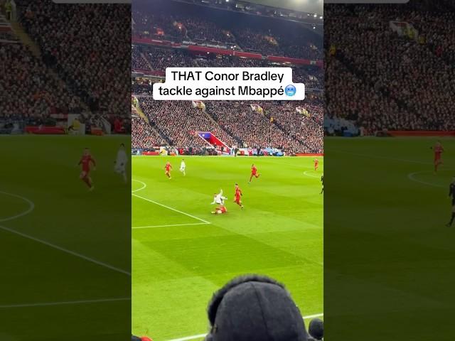 Conor Bradley insane slide tackle against Mbappé