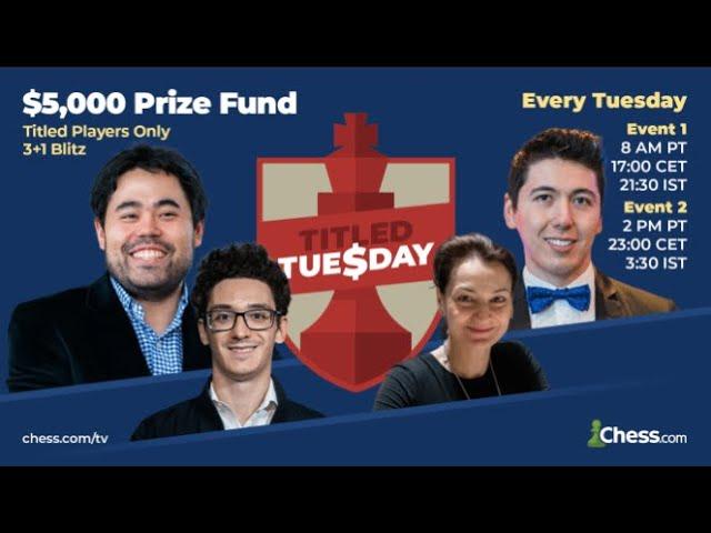 Dec 24, 2024 - Titled Tuesday Early Edition Feat. Magnus Carlsen, Hikaru, Wesley, Anish, Parham!