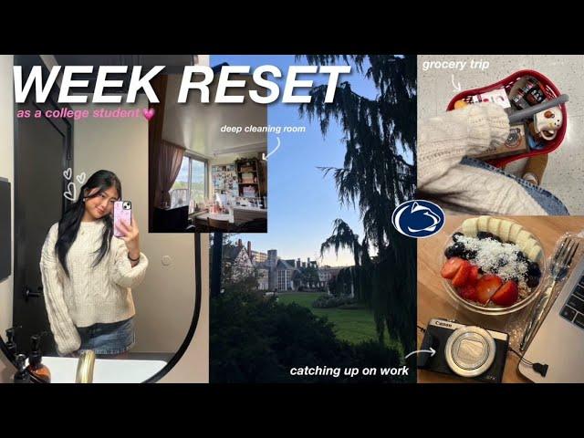 SUNDAY RESET vlog as a college student //ep. 5