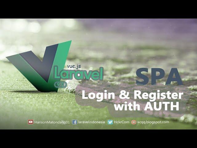 SPA Laravel 9 VUE 3 AUTH User Login and Register with Validation Example