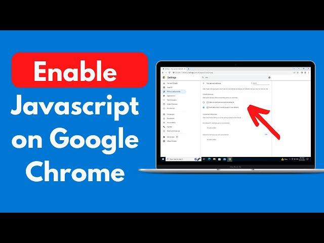 How to Enable Javascript on Google Chrome on Windows 10 (Quick & Easy)