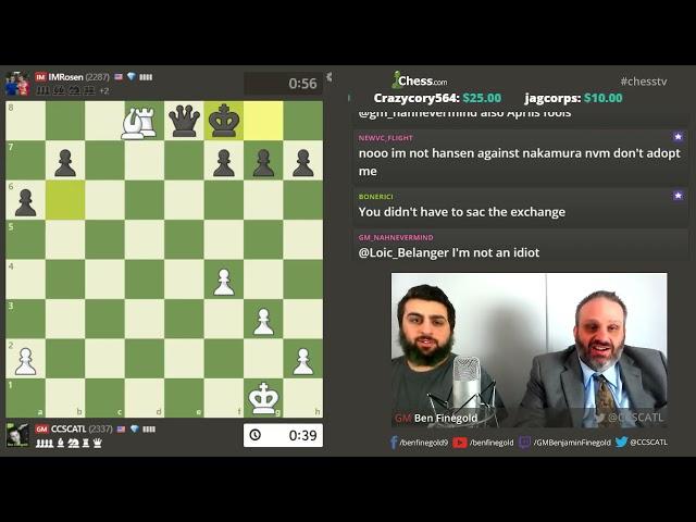 Daily Dose: Ben beats Eric Rosen with a nice tactic