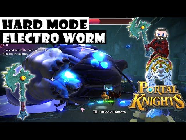 Portal Knights: Warrior vs ELECTRO WORM - Testing out my new AXE -SOLO - 2020