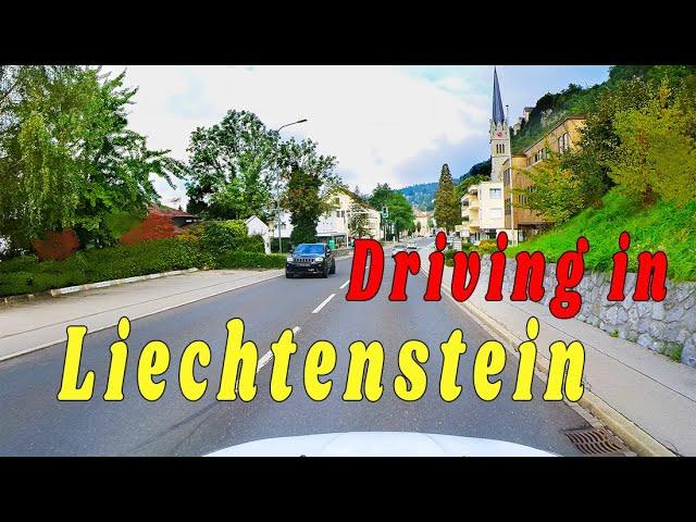 Liechtenstein | Drive through the most beautiful villages | 4K