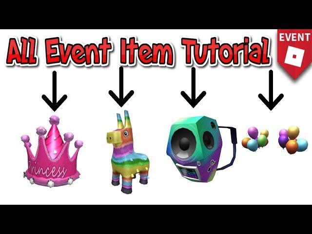 Pizza Party All Item Tutorial!! | Roblox Event